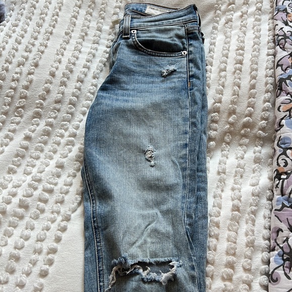 Rag & Bone Size 25 Light Washed Ripped Jeans - Picture 5 of 6